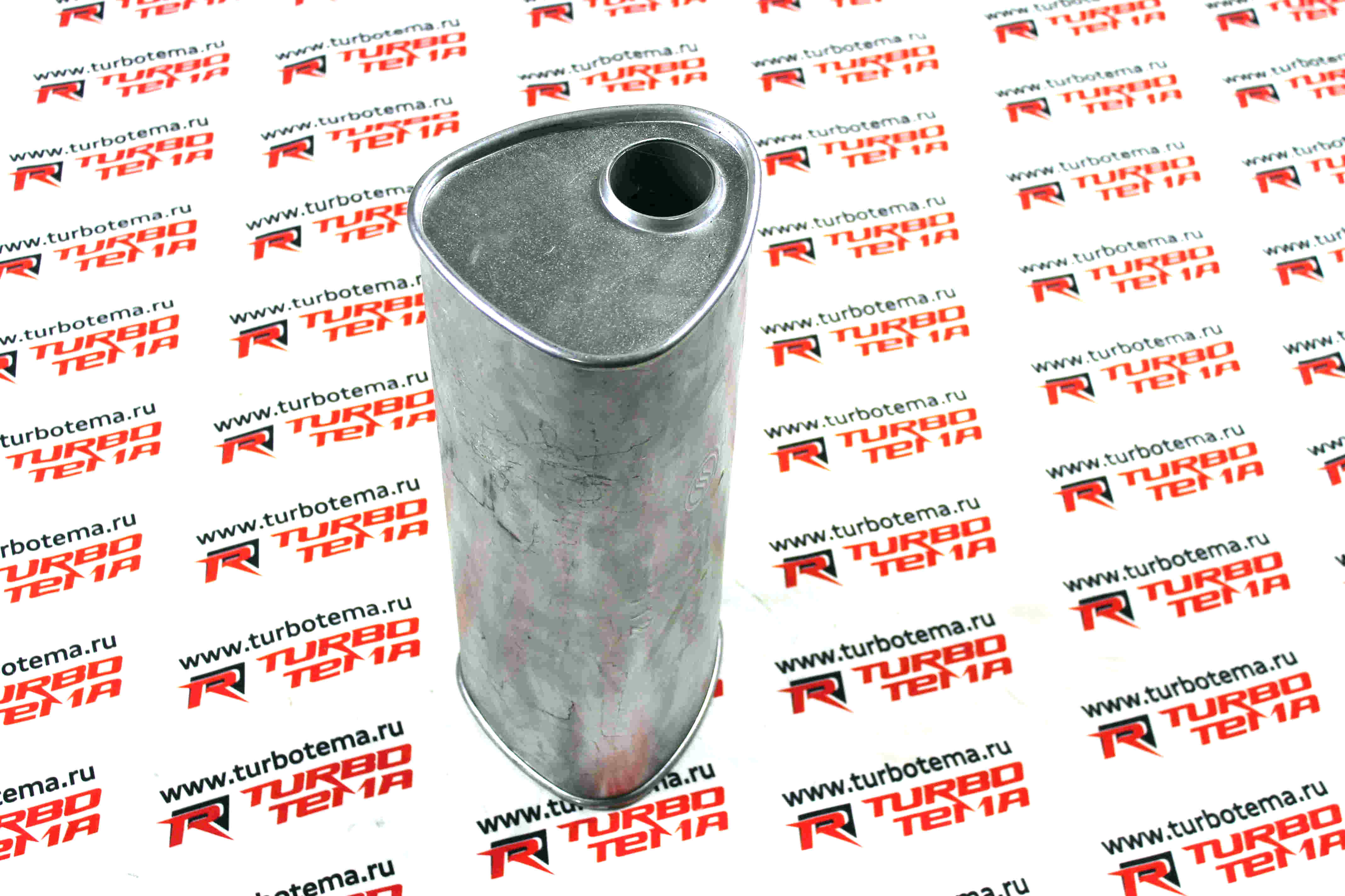 Глушитель универсальный алюминизированный  Ø55 мм, 170x180x450 (112al). Фото �4