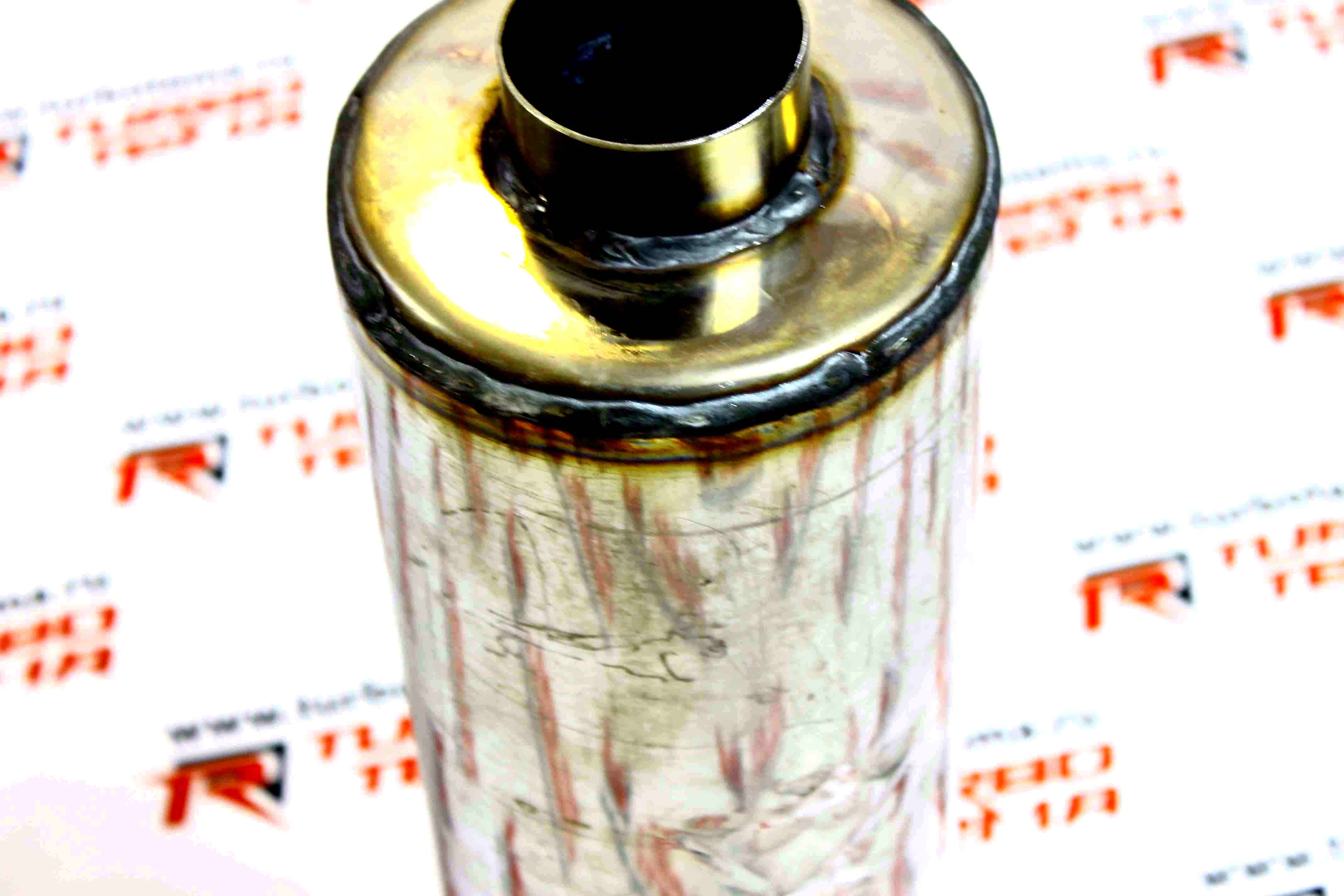 Глушитель универсальный "MUTE", нержавеющая сталь, Ø63 мм (140х550 мм). Фото �3