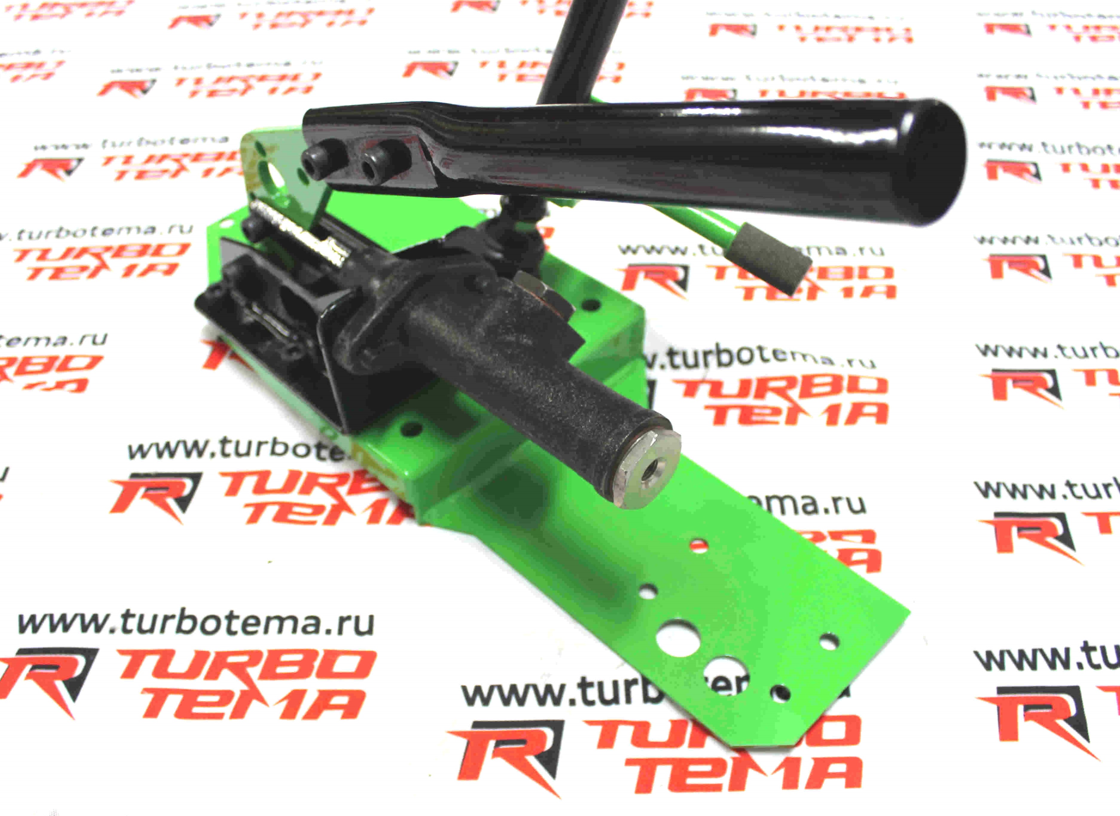Установочный блок "TURBOTEMA" для ВАЗ 2101-07 г/ручник + короткоходная кулиса (ручка алюминий). Фото �4