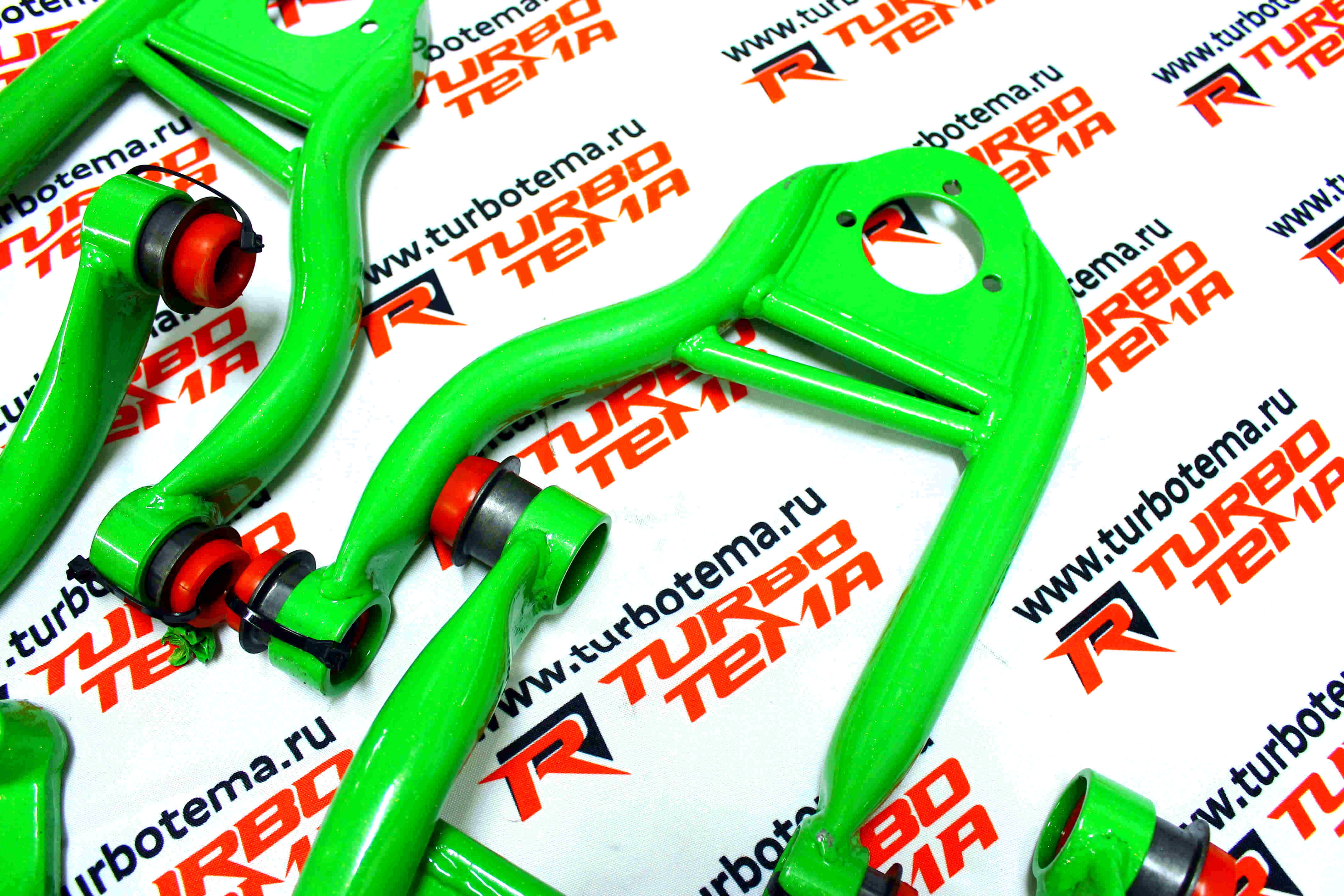 Рычаги ВАЗ 2101-07  "TURBOTEMA  DRIFT" Зеленые на полиуретане. Фото �6