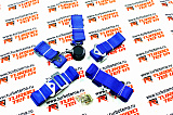 Ремни безопасности "TURBOTEMA" 5-ти точечные, 2" ширина, быстросъемные (синие) JBR4001-5